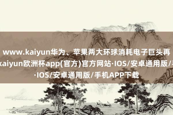 www.kaiyun华为、苹果两大环球消耗电子巨头再度正面较量-kaiyun欧洲杯app(官方)官方网站·IOS/安卓通用版/手机APP下载